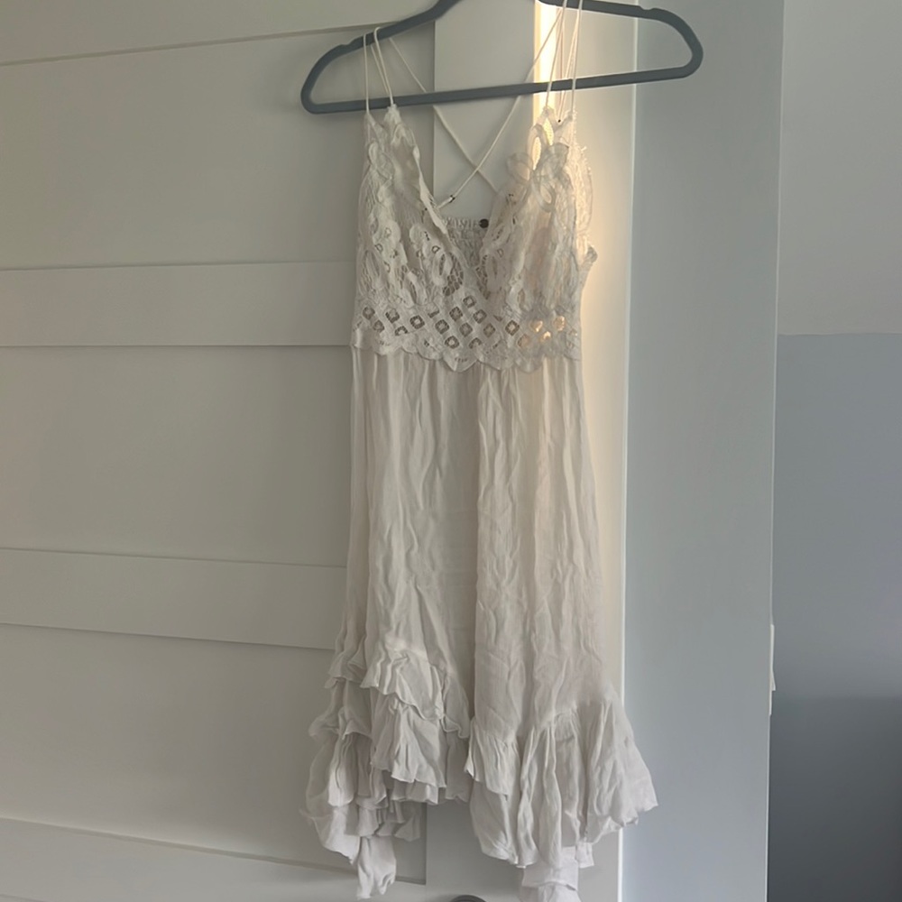 White Free People Mini Dress